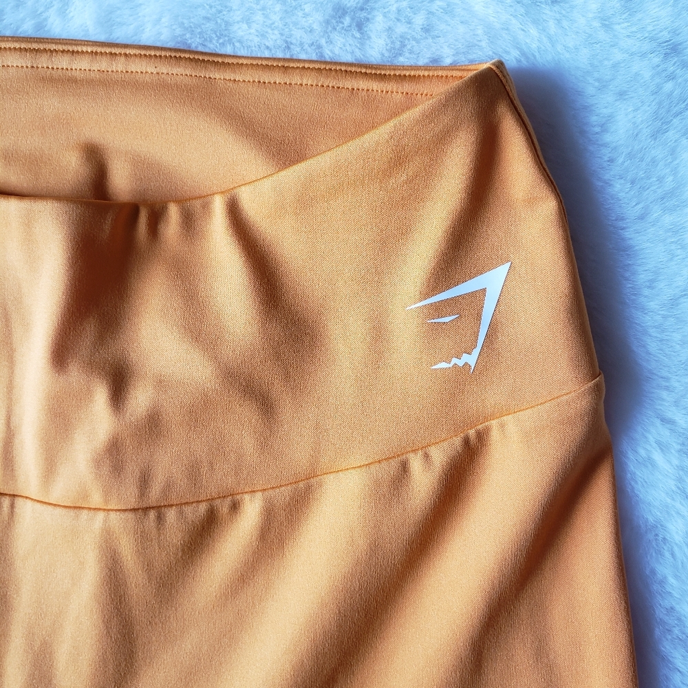 Gymshark Orange Leggings Small Activewear Yoga Fitness Workout Gym